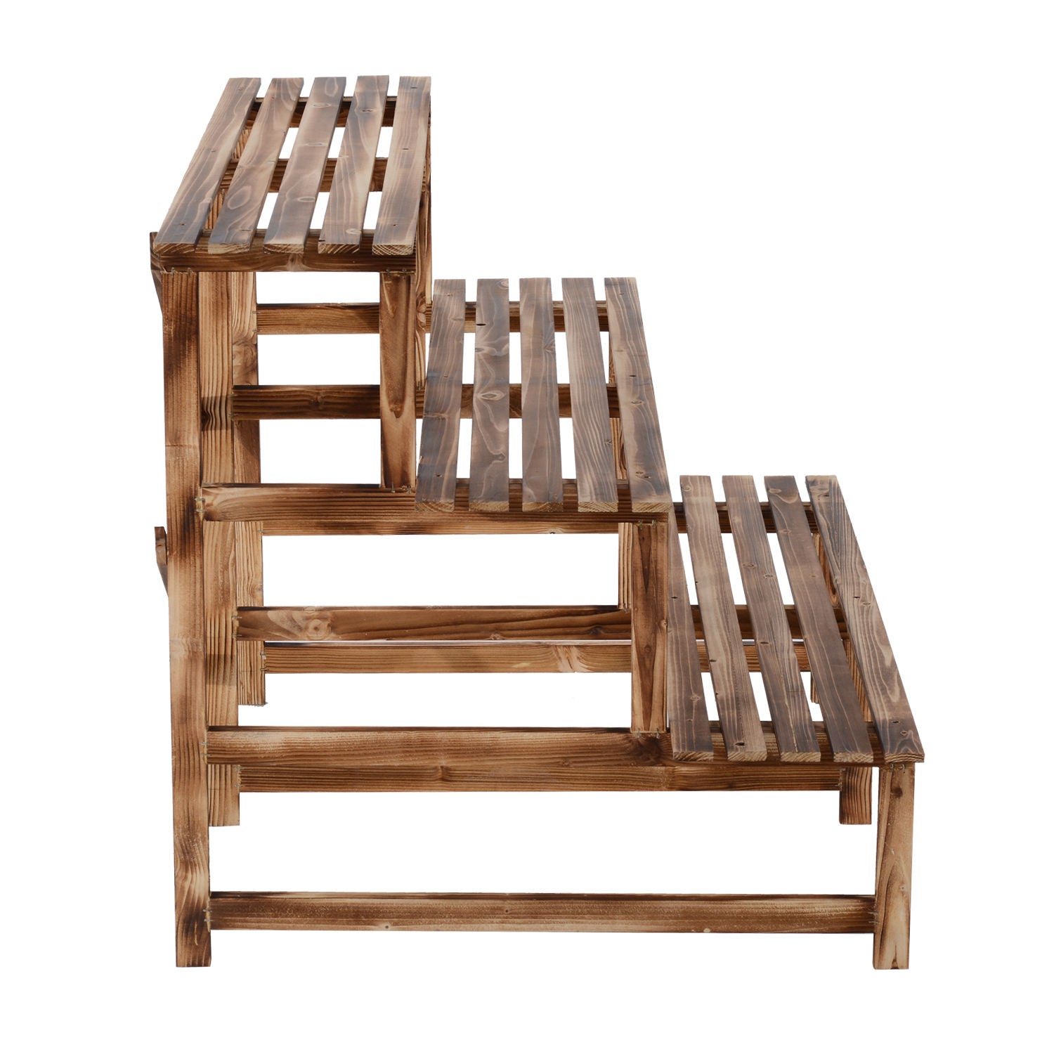 Nancy's Campechito Plant Stairs - Bruin - Firwood - 47,24 cm x 31,49 cm x 31,49 cm