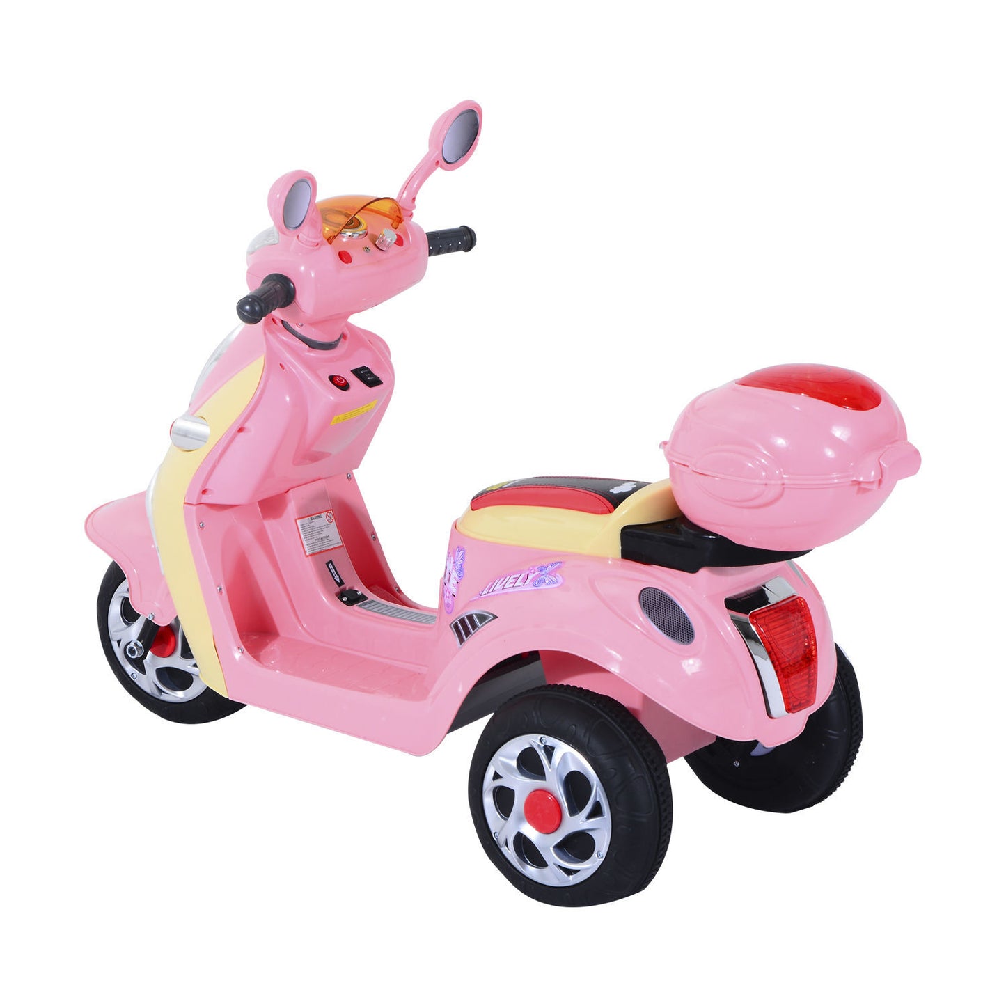 Nancy's Cay Corker Elektrische Kindermotor - Roze, Geel - Pp, Metaal - 42,52 cm x 20,08 cm x 29,53 cm