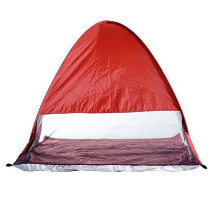 Nancy's Cedar Bank Kampeertent - Strandtent - Rood - ± 200 x 150 x 120 cm