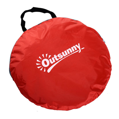 Nancy's Cedar Bank Kampeertent - Strandtent - Rood - ± 200 x 150 x 120 cm