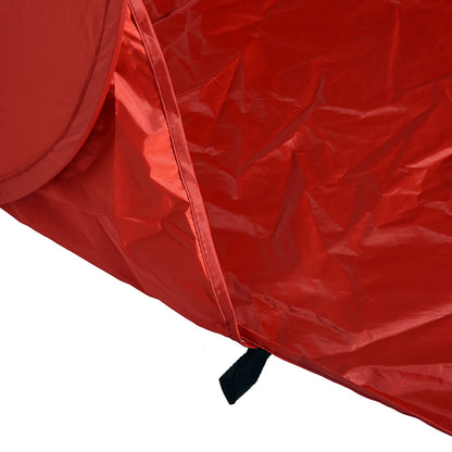 Nancy's Cedar Bank Camping Tent - Beach Tent - Red - ± 200 x 150 x 120 cm