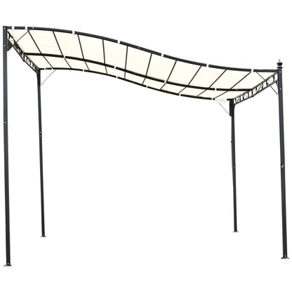 Nancy's Chiwa Camp Pavilion - Pergola - Patio cover - Black - Steel, Polyester - ± 300 x 300 cm