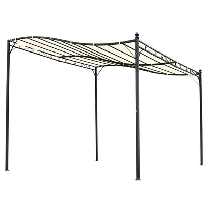 Nancy's Chiwa Camp Pavilion - Pergola - Couverture de terrasse - Noir - Acier, Polyester - ± 300 x 300 cm