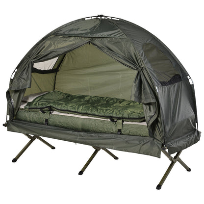 Nancy's Chunch Camping Bed Set - Groen - Polyester, Aluminium, Glasvezel - 75,98 cm x 33,86 cm x 62,99 cm
