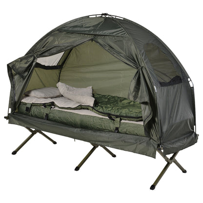 Nancy's Chunch Camping Bed Set - Groen - Polyester, Aluminium, Glasvezel - 75,98 cm x 33,86 cm x 62,99 cm