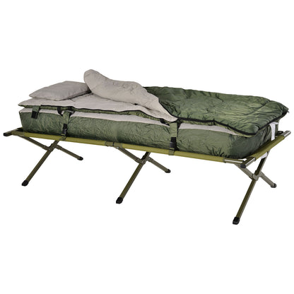 Nancy's Chunch Camping Bed Set - Groen - Polyester, Aluminium, Glasvezel - 75,98 cm x 33,86 cm x 62,99 cm