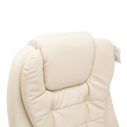 Nancy's Churchyard Office Swivel Chair - Crème - Leer, Pvc - 24,41 cm x 26,77 cm x 47,64 cm