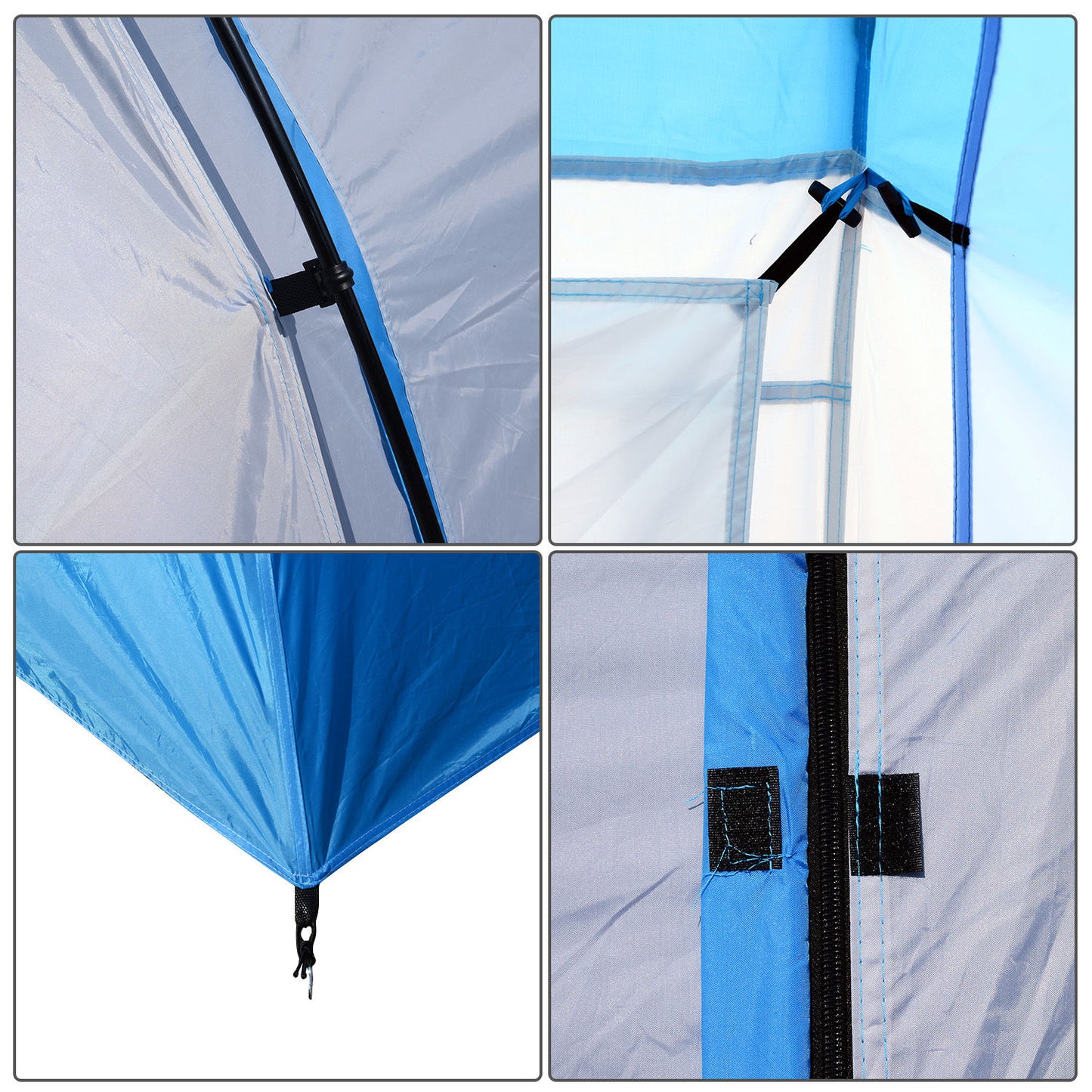 Nancy's Cristo Rey Kampeertent - Camping tent - Blauw - 430 x 240 x 170 cm