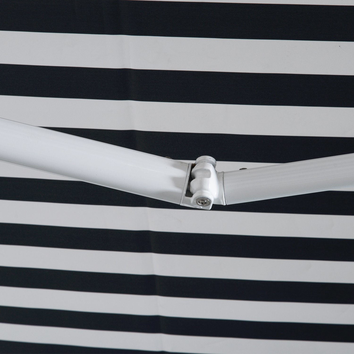 Nancy's Crucero Luifel - Zonwering - Zonnescherm - Grijs/Wit - 350 cm breed