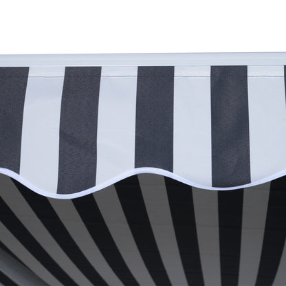 Nancy's Crucero Luifel - Zonwering - Zonnescherm - Grijs/Wit - 350 cm breed