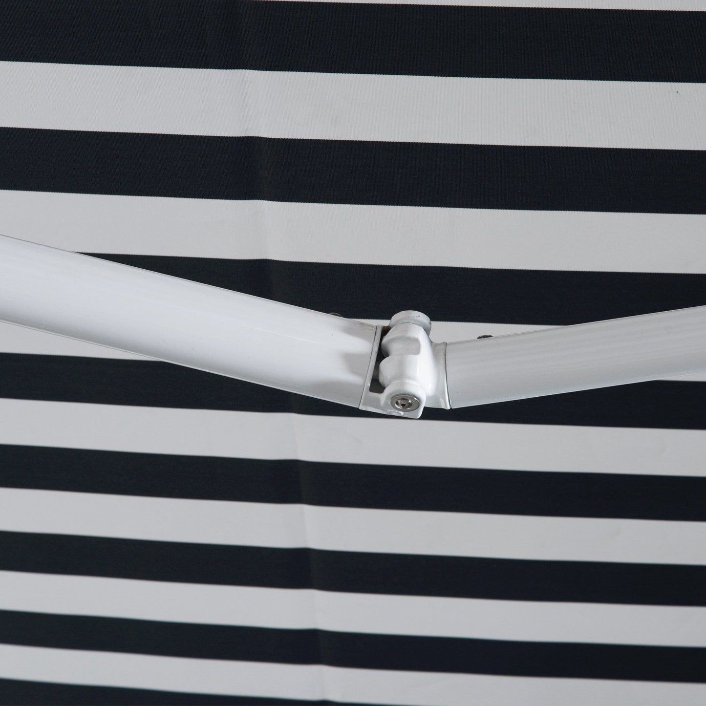 Nancy's Crucero Luifel - Zonwering - Zonnescherm - Grijs/Wit - 350 cm breed