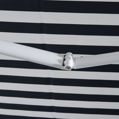 Nancy's Crucero Luifel - Zonwering - Zonnescherm - Grijs/Wit - 350 cm breed