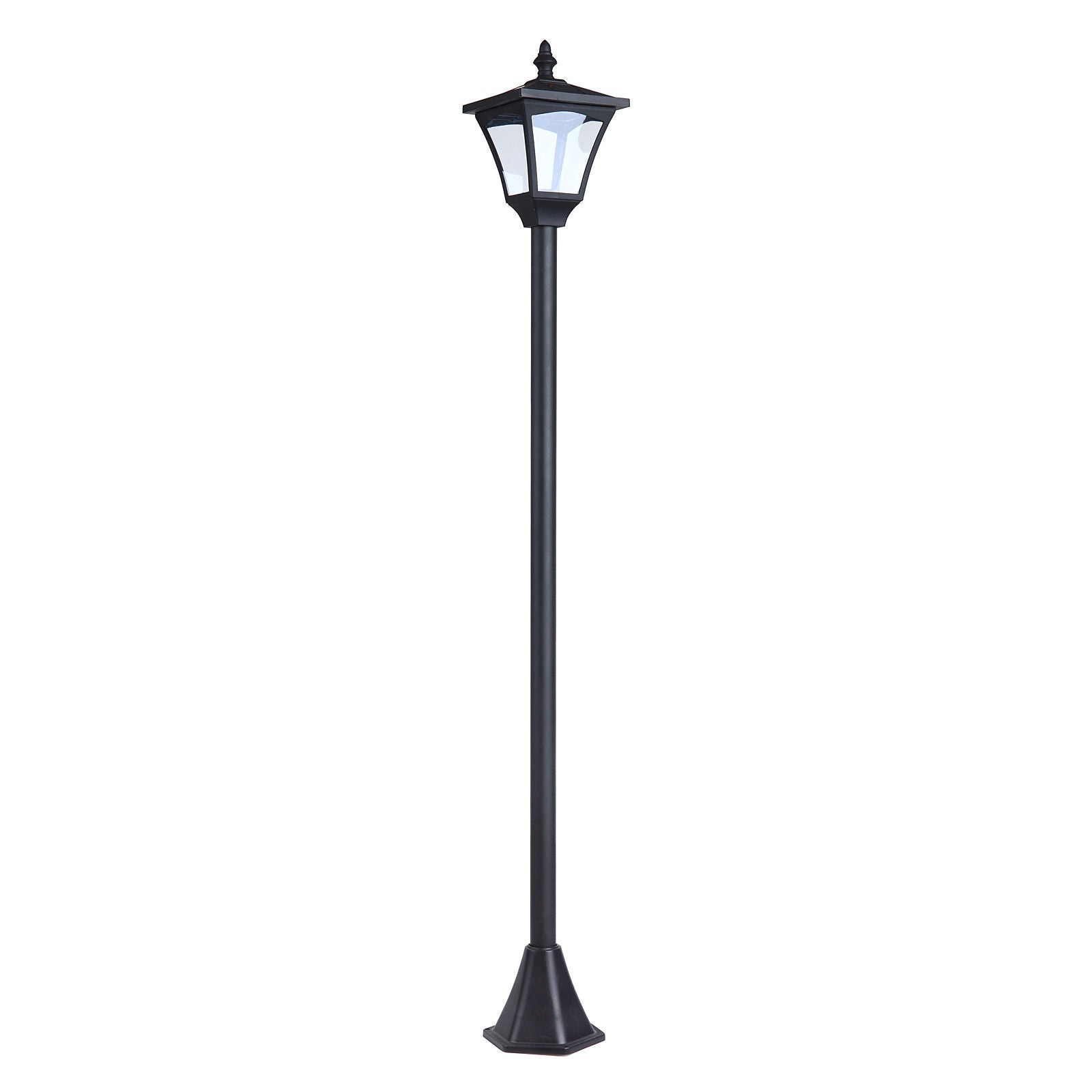 Nancy's Davis Bank Garden Lantern - Garden Lighting - Lamppost - Black - Plastic