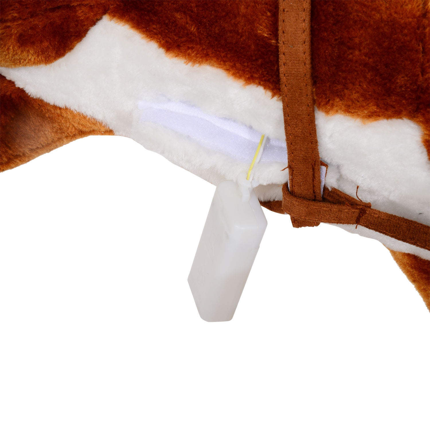 Nancy's Fly Range Hobbelpaard - Bruin - Pluche, Populier -L74 x B28 x H65 cm
