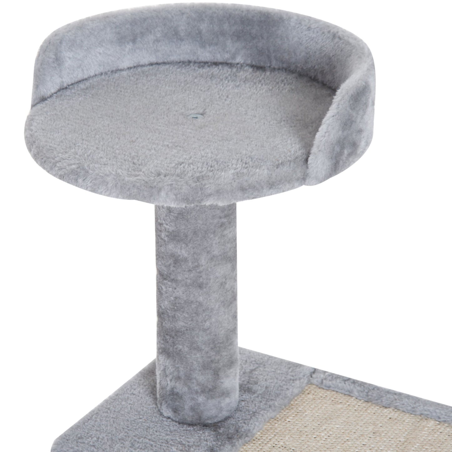 Nancy's Gallon Krabpaal - Klimboom - Pluche - Beige / Grijs - ± 50 x 50 x 100 cm
