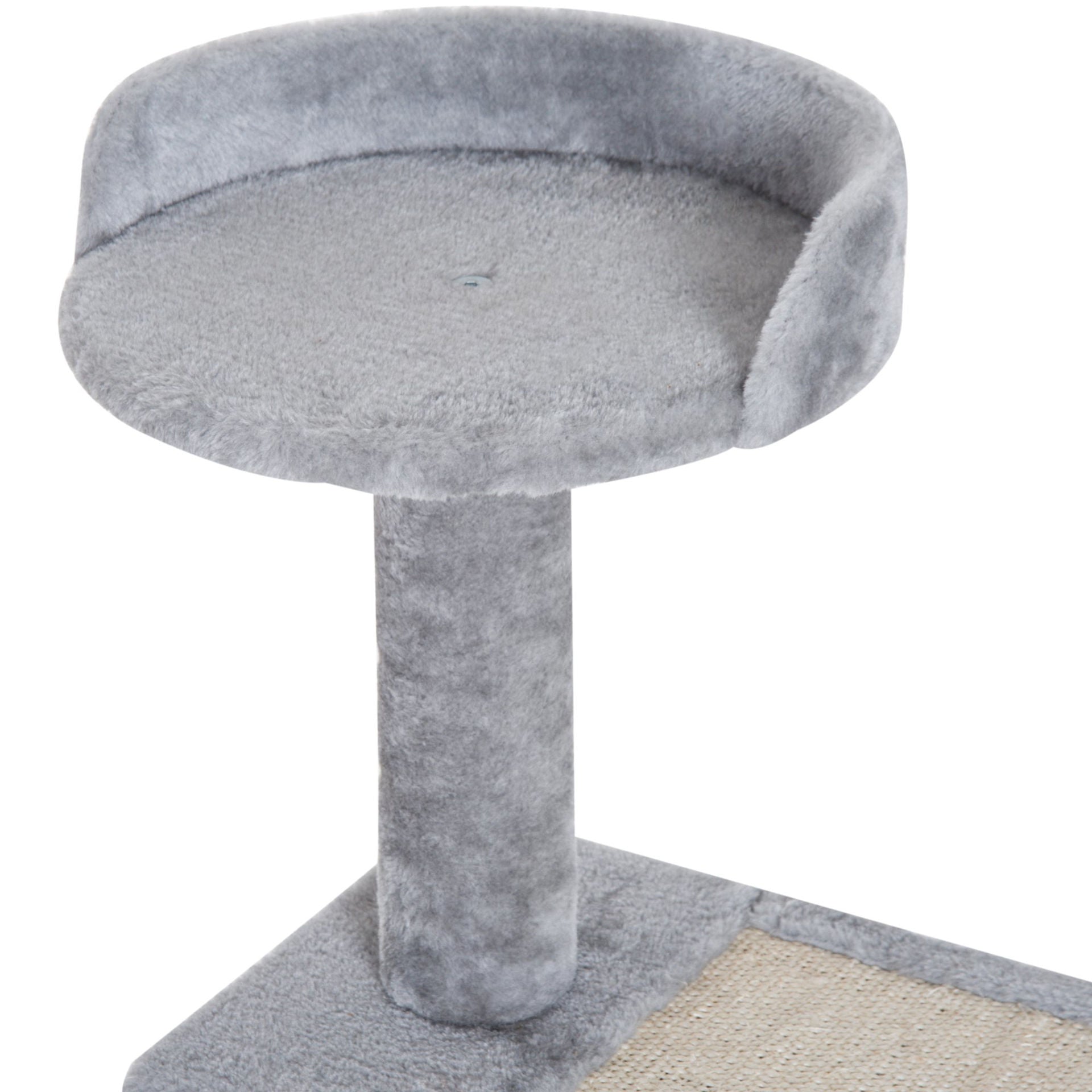Nancy's Gallon Krabpaal - Klimboom - Pluche - Beige / Grijs - ± 50 x 50 x 100 cm