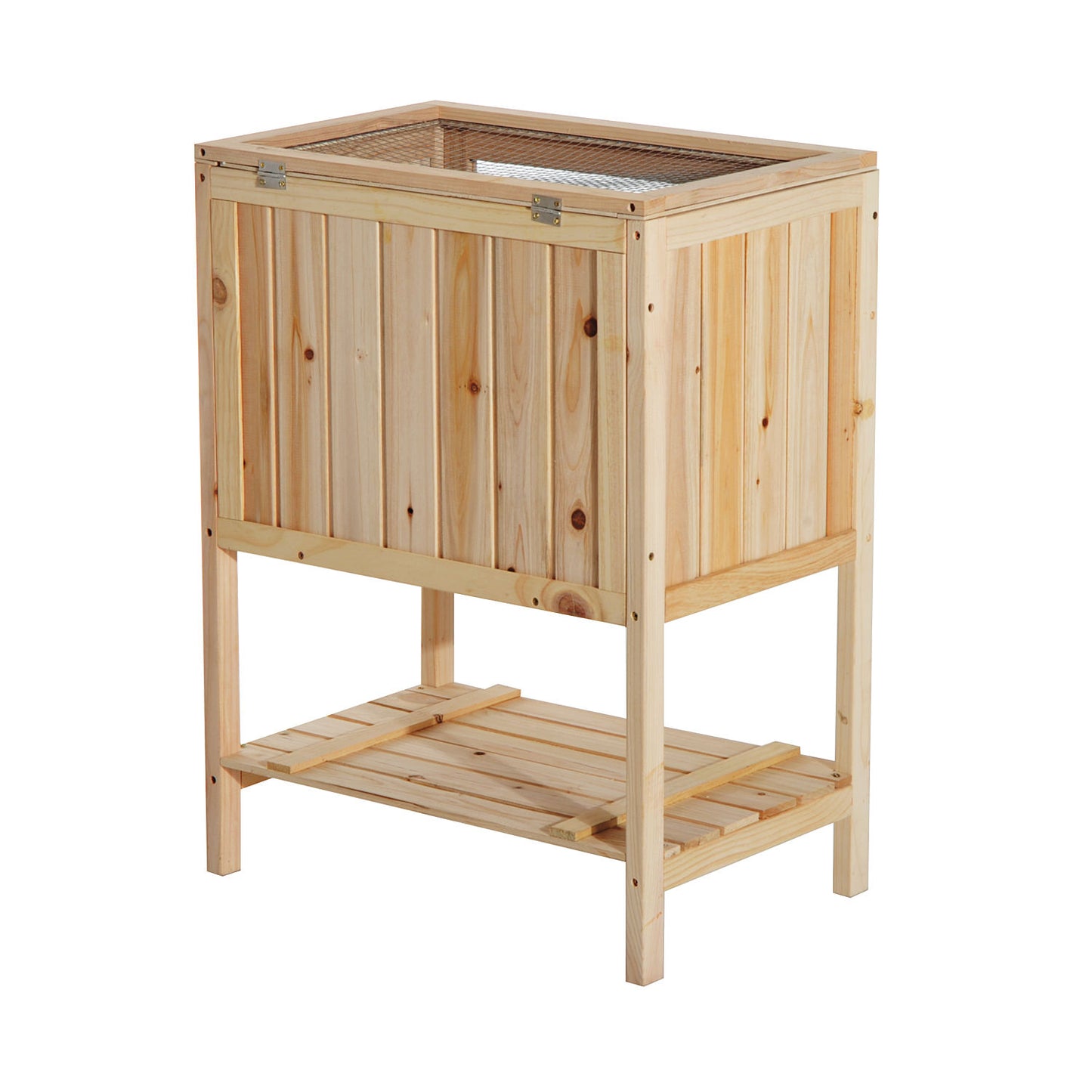 Nancy's Gorge Two Small Animal Cage - Bruin - Hout, Plexiglas, Metaal - 23,62 cm x 15,74 cm x 31,49 cm