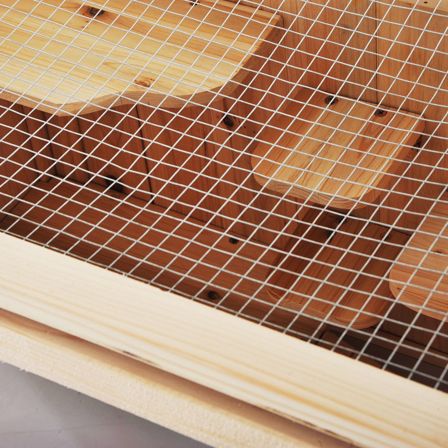 Nancy's Gorge Two Small Animal Cage - Bruin - Hout, Plexiglas, Metaal - 23,62 cm x 15,74 cm x 31,49 cm