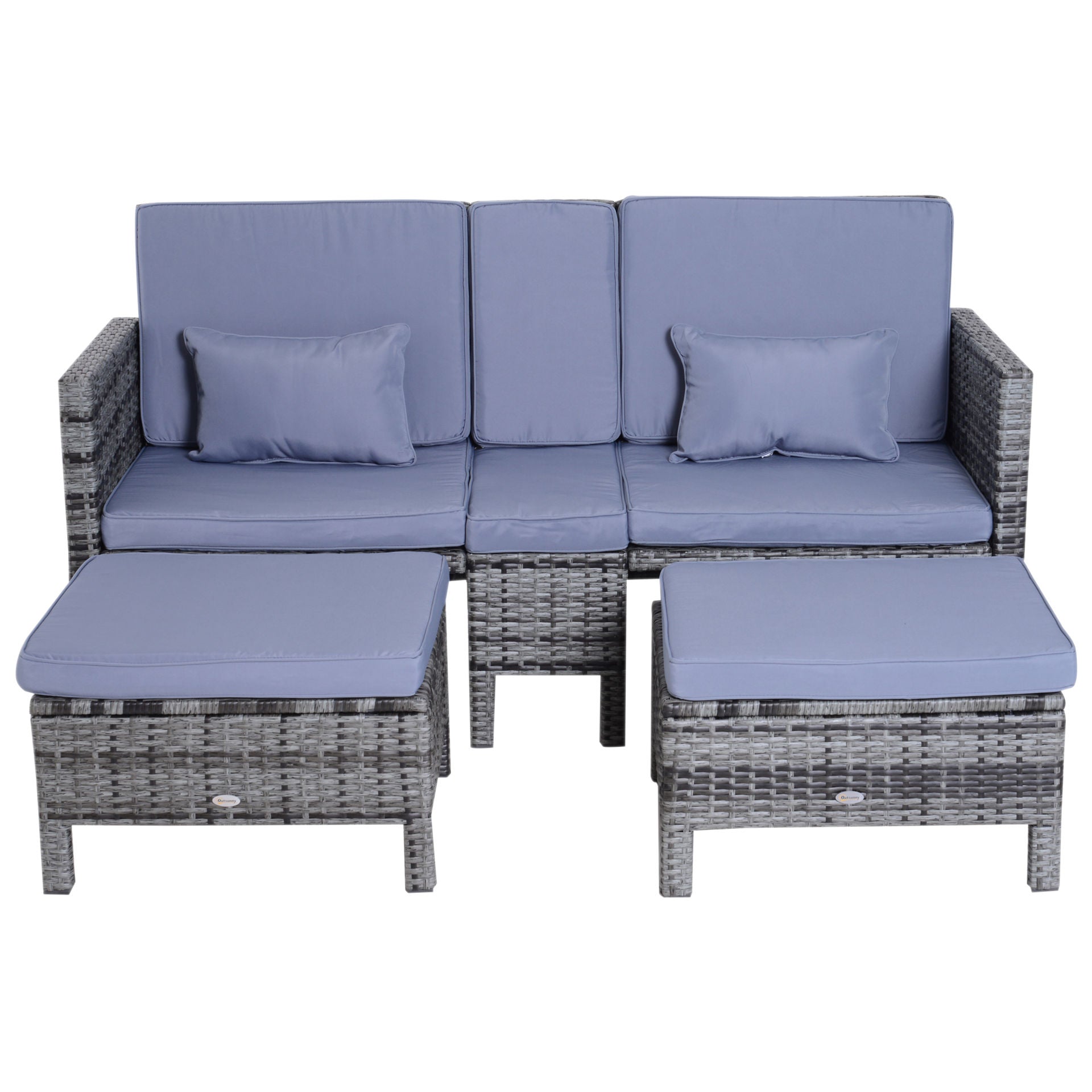 Nancy's Iguana Cay 3-delige Loungeset - Tuinset - Loungemeubel - Rotan