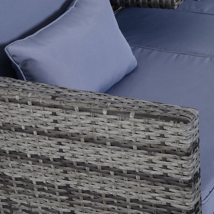 Nancy's Iguana Cay 3-delige Loungeset - Tuinset - Loungemeubel - Rotan