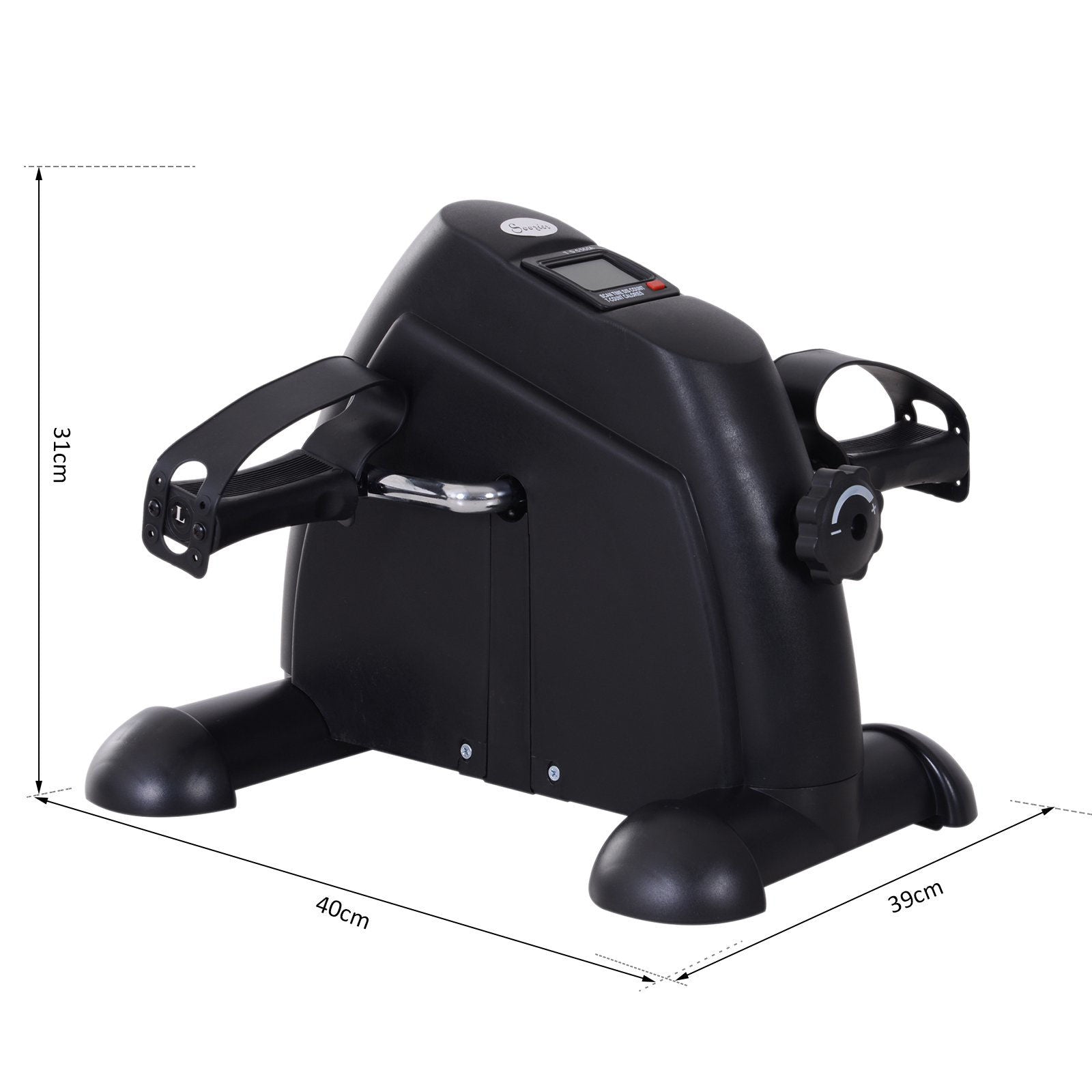 Nancy's Listowel Hometrainer - Minifiets - Traptrainer - Instelbare Weerstand - LCD-Display - Zwart