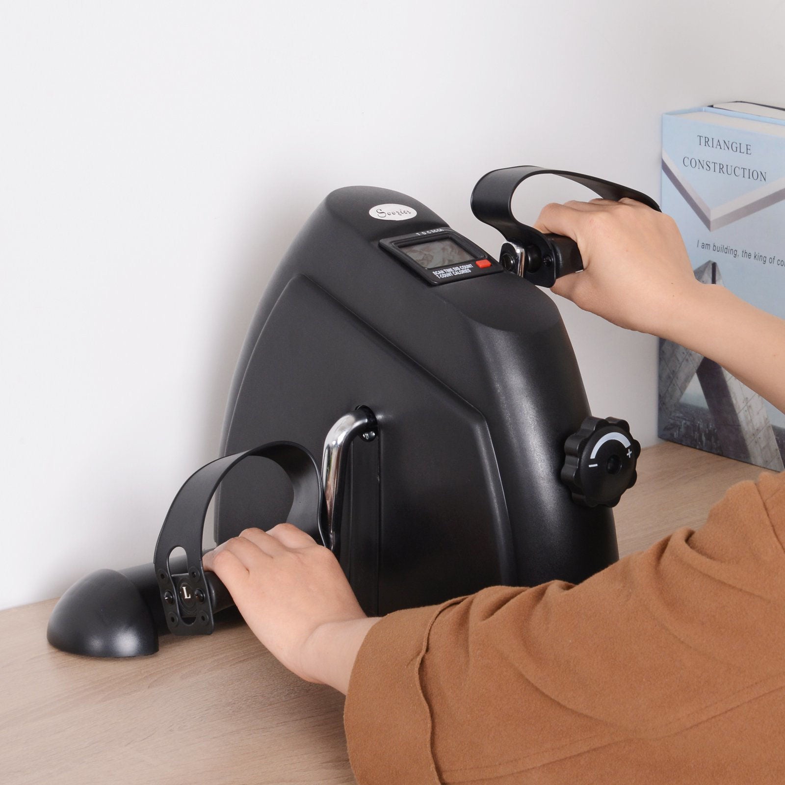 Nancy's Listowel Hometrainer - Minifiets - Traptrainer - Instelbare Weerstand - LCD-Display - Zwart