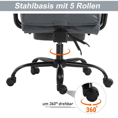 Nancy's Maskall Executive Chair - Grijs - Staal, Mdf, Foam - 26,77 cm x 31,5 cm x 49,6 cm