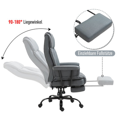 Nancy's Maskall Executive Chair - Grijs - Staal, Mdf, Foam - 26,77 cm x 31,5 cm x 49,6 cm