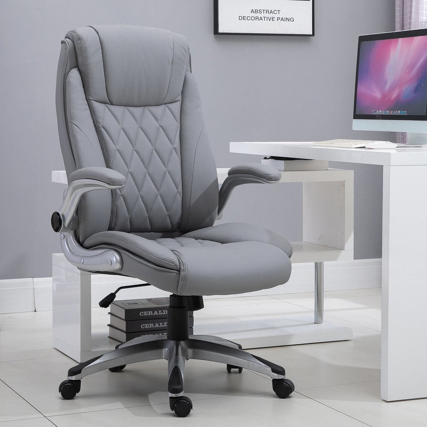 Nancy's Mauger Cay Bureaustoel - Ergonomisch - In Hoogte Verstelbaar - Draaibaar - Grijs