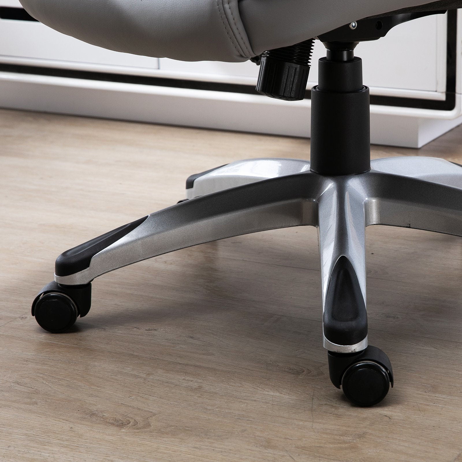 Nancy's Mauger Cay Bureaustoel - Ergonomisch - In Hoogte Verstelbaar - Draaibaar - Grijs