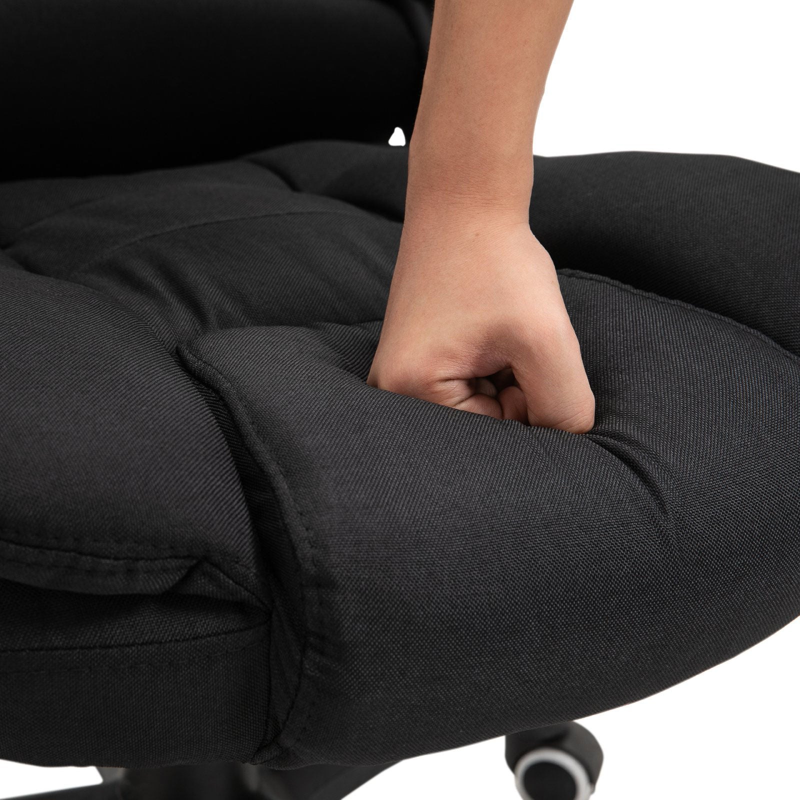 Nancy's Mayflower Massage Bureaustoel - Massage en verwarmingsfunctie - Draaibaar - Zwart