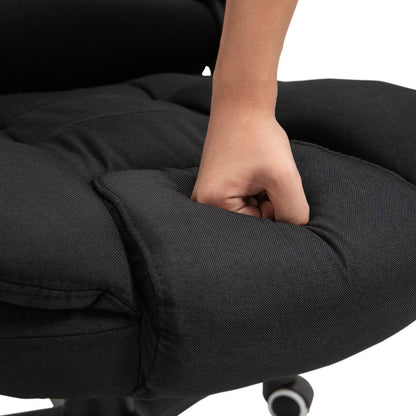 Nancy's Mayflower Massage Bureaustoel - Massage en verwarmingsfunctie - Draaibaar - Zwart
