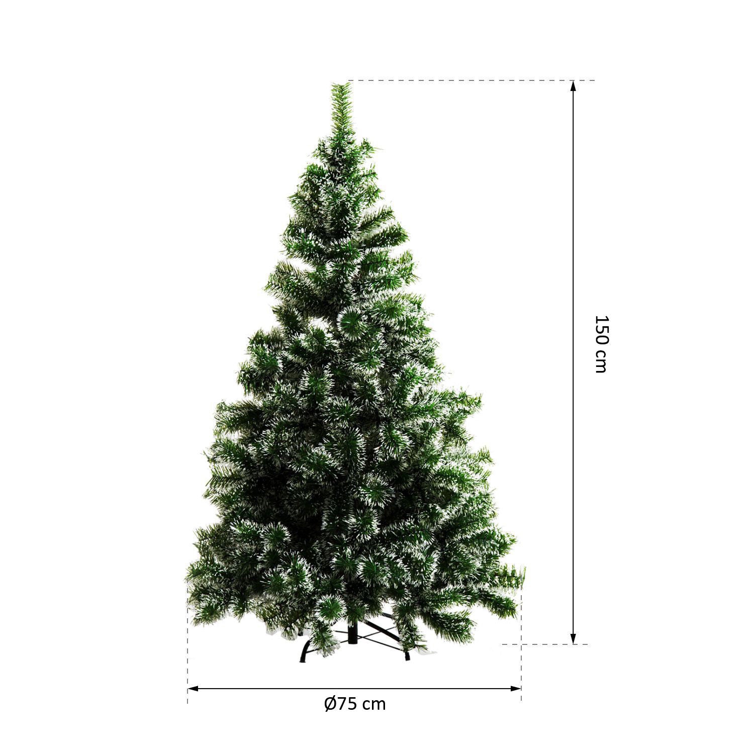 Nancy's McKay Artificial Kerstboom - Groen - Huisdier, Metaal - 29,52 cm x 29,52 cm x 59,05 cm