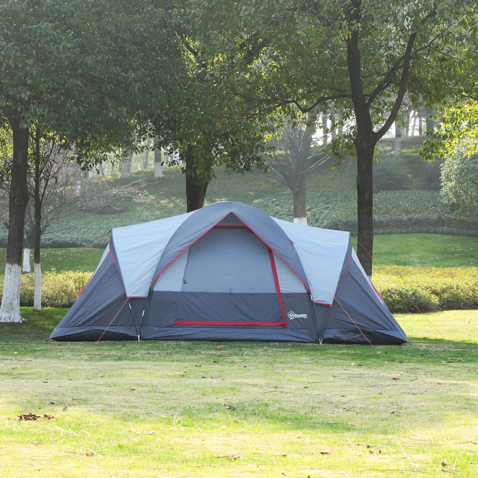 Tente de camping Nancy's Neustadt - Light Dray, Gris foncé - Polyester, Fibre de verre, Acier - 179,13 cm x 90,55 cm x 70,87 cm