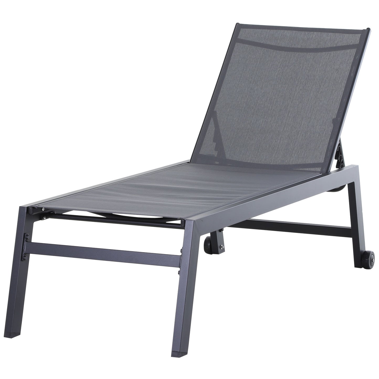 Nancy's Rancho Ligbed - Loungestoel - Grijs - Aluminium