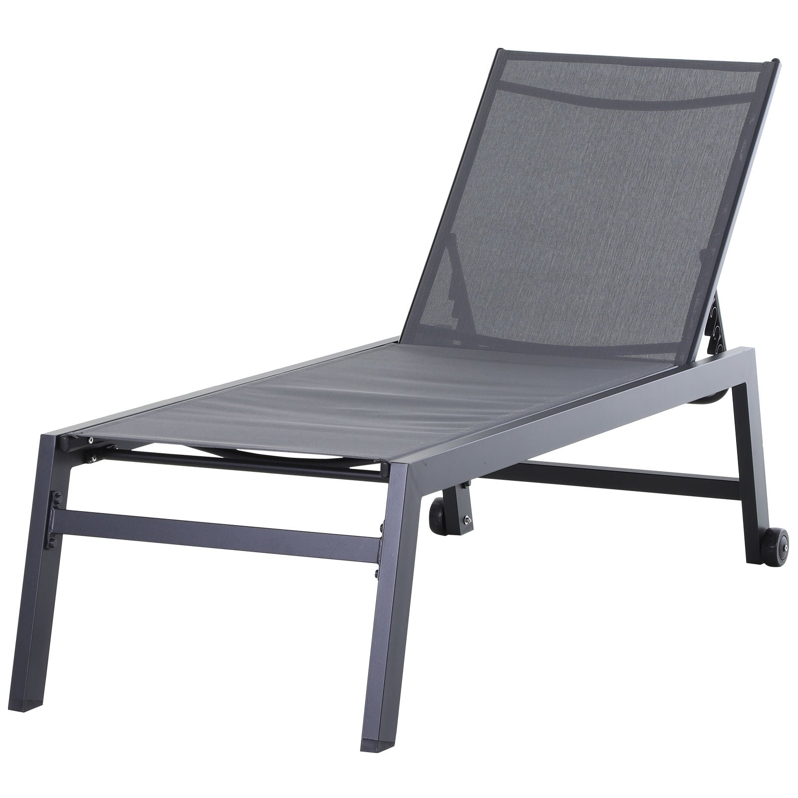Nancy's Rancho Ligbed - Loungestoel - Grijs - Aluminium