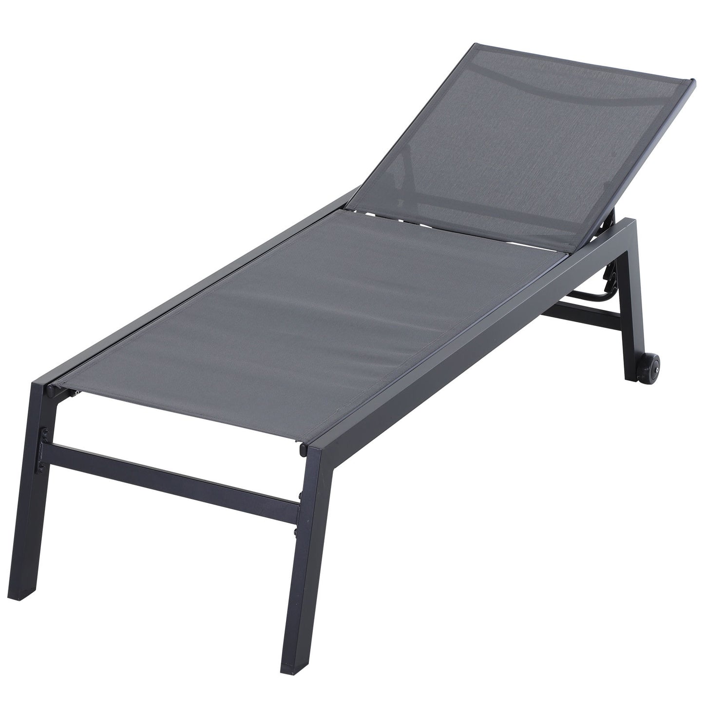 Nancy's Rancho Ligbed - Loungestoel - Grijs - Aluminium