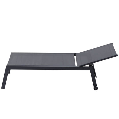Nancy's Rancho Ligbed - Loungestoel - Grijs - Aluminium