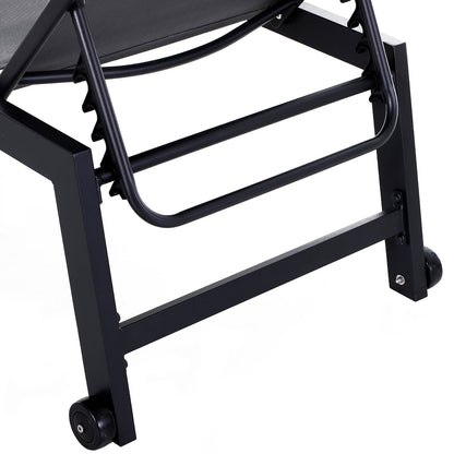 Nancy's Rancho Ligbed - Loungestoel - Grijs - Aluminium