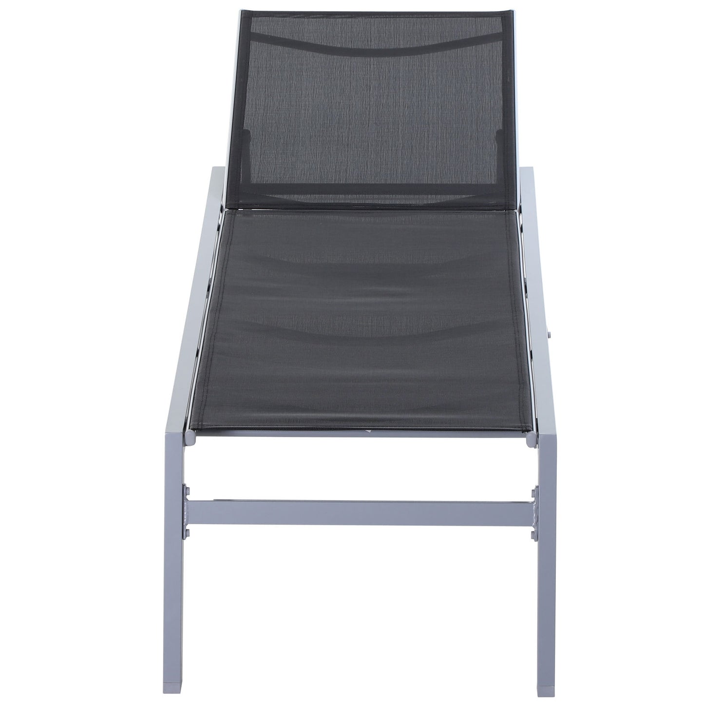 Nancy's Range Lounger - Chaise longue - Chaise longue - Noir - Aluminium