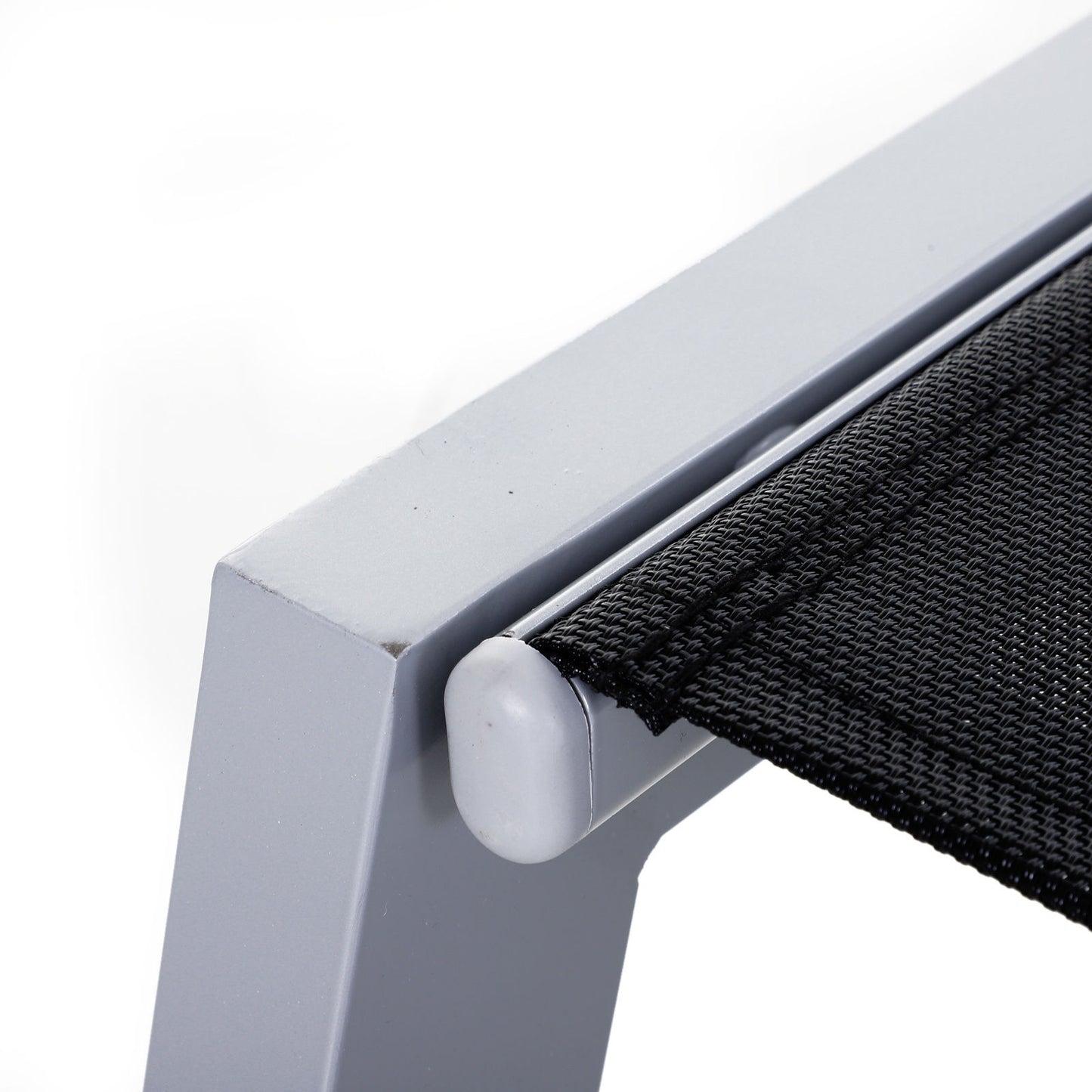 Nancy's Range Ligbed - Loungestoel - Ligstoel - Zwart - Aluminium
