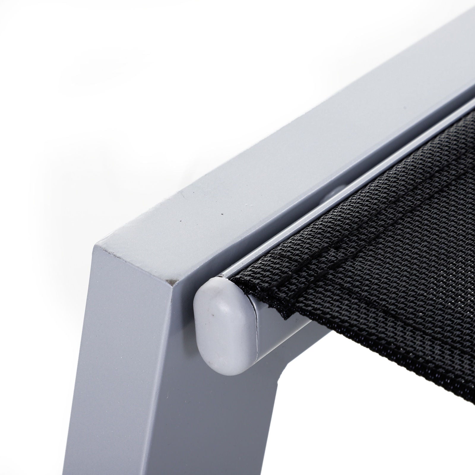 Nancy's Range Ligbed - Loungestoel - Ligstoel - Zwart - Aluminium