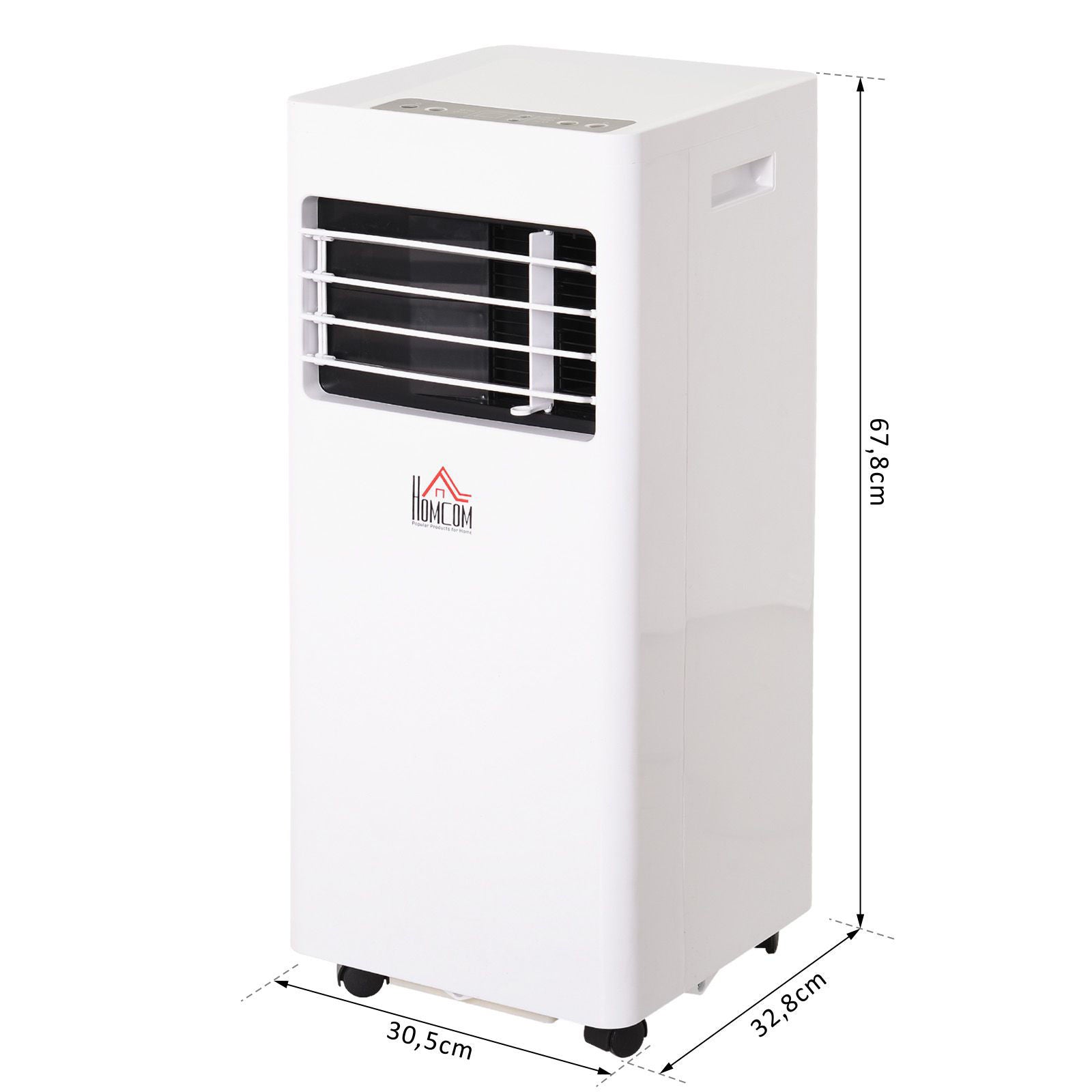 Nancy's Red Bank Mobile Airconditioner - Wit - Abs - 12 cm x 12,91 cm x 26,69 cm