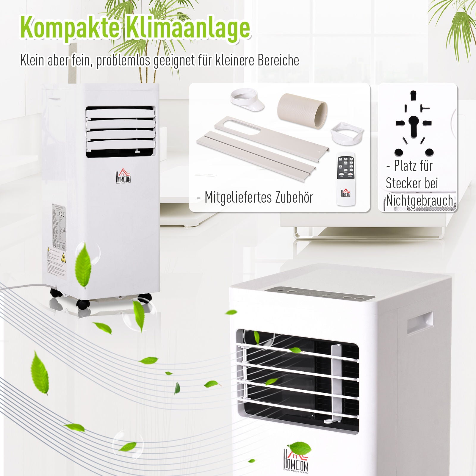 Nancy's Red Creek Mobile Airconditioner - Wit - Abs - 12 cm x 12,91 cm x 26,69 cm