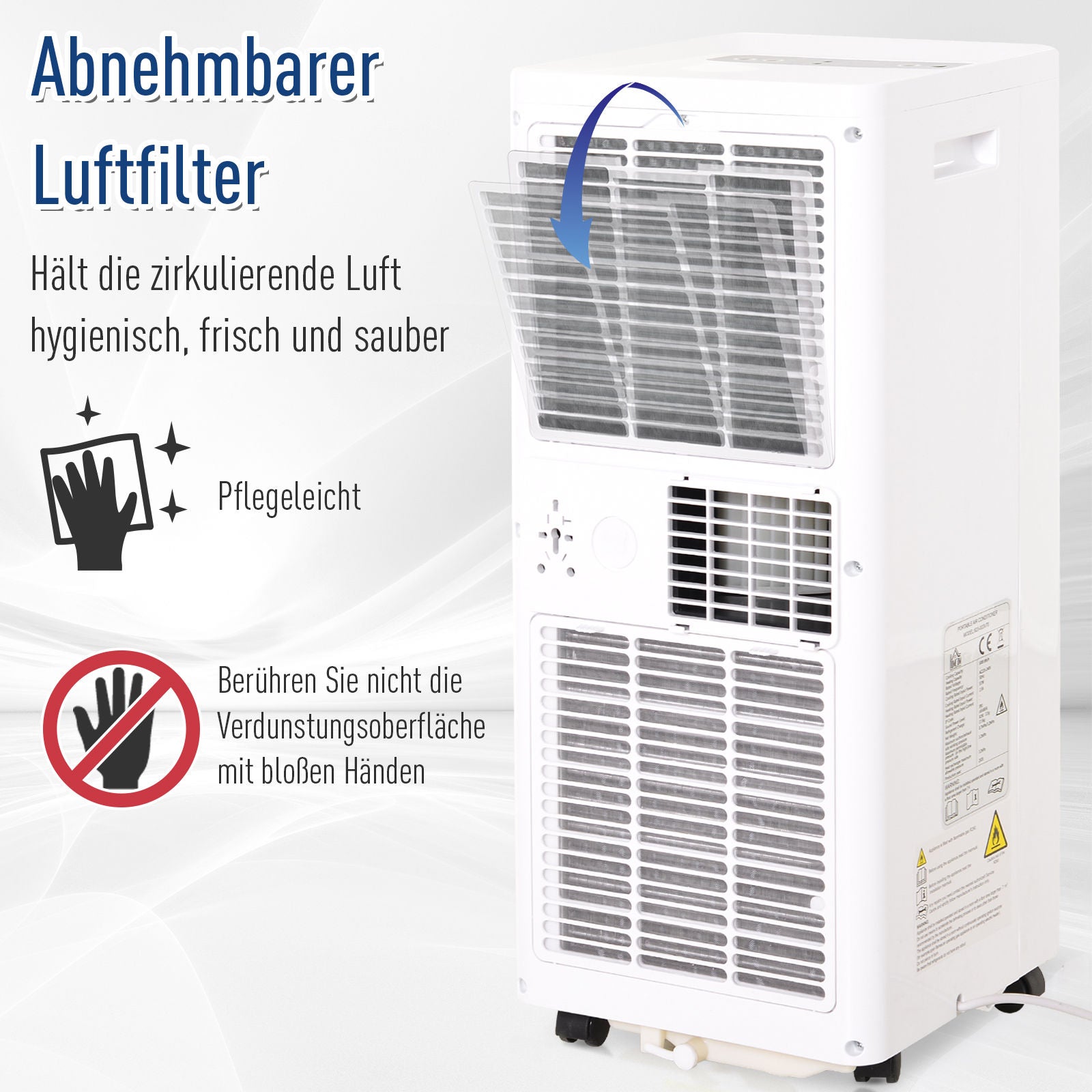 Nancy's Red Creek Mobile Airconditioner - Wit - Abs - 12 cm x 12,91 cm x 26,69 cm