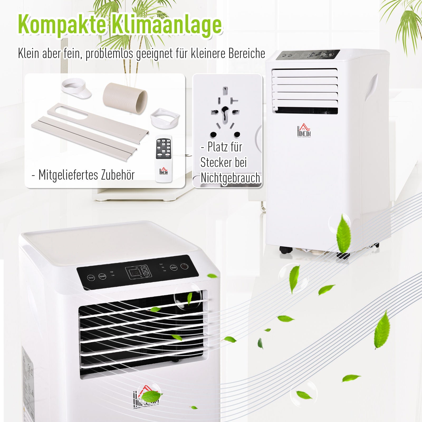 Nancy's San Felipe Mobile Airconditioner - Wit - Abs - 13,93 cm x 13,31 cm x 27,48 cm