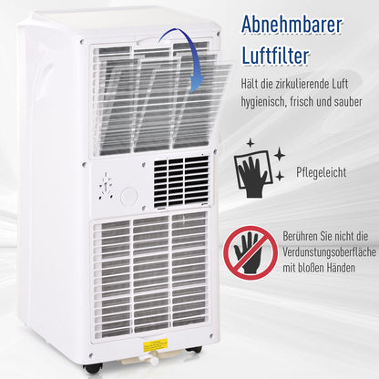 Nancy's San Felipe Mobile Airconditioner - Wit - Abs - 13,93 cm x 13,31 cm x 27,48 cm