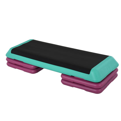Nancy's Sarawina Aerobics Steps - Fitness Step - Stepper - In Hoogte Verstelbaar - Meerkleurig - 110 x 40 x 20 cm