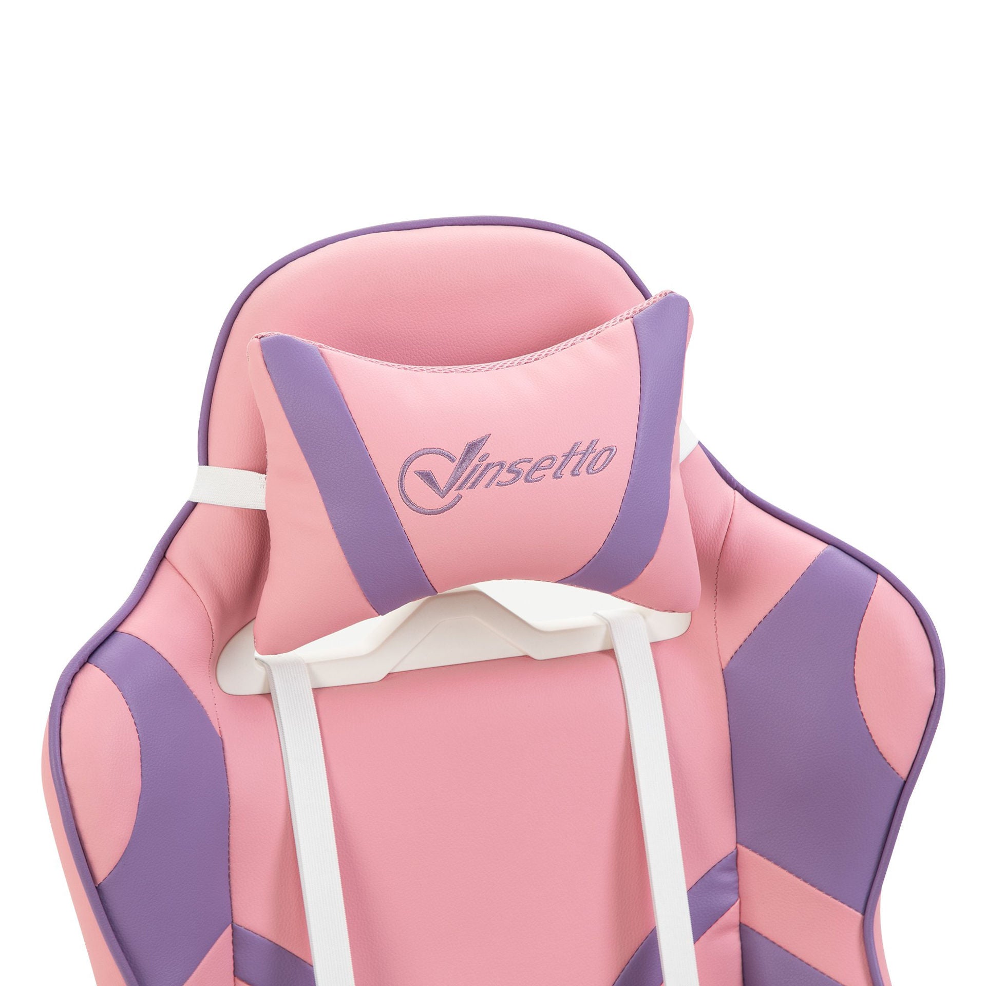 Nancy's Tacistal Gaming Stoel - Gamestoel - Bureaustoel - Ergonomisch - Verstelbare Rugleuning - Roze / Paars