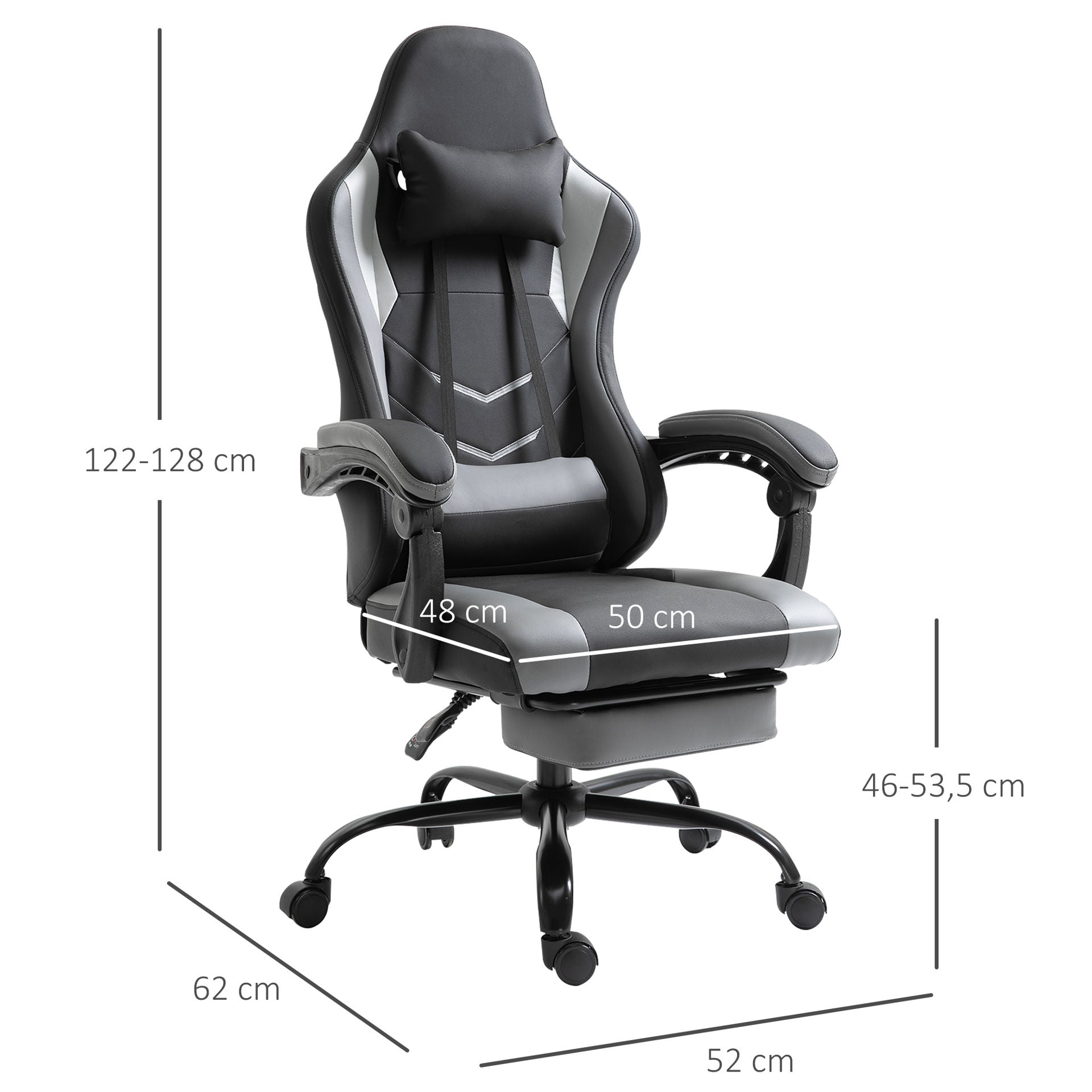 Nancy's Teakettle Gamestoel - Gaming Stoel - Bureaustoel - Ergonomisch - Verstelbare Rugleuning - Zwart